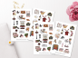 Preview: Mädchen Paris Sticker Set